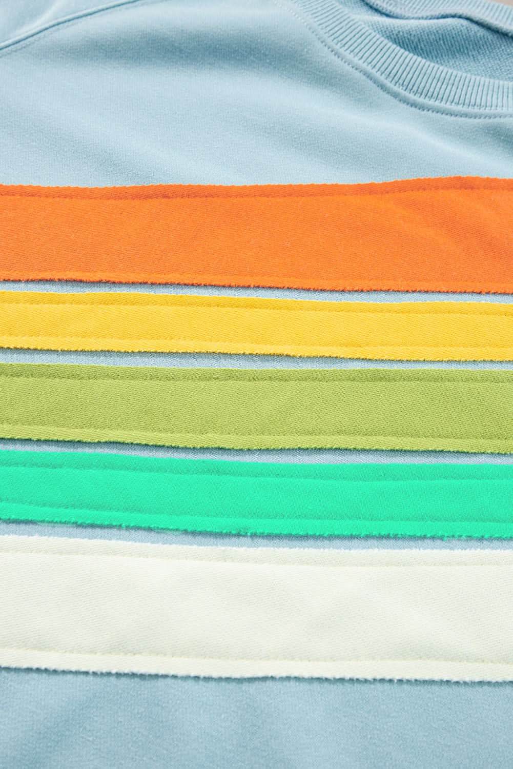 Vibrant colorblock sweatshirt - Love Salve